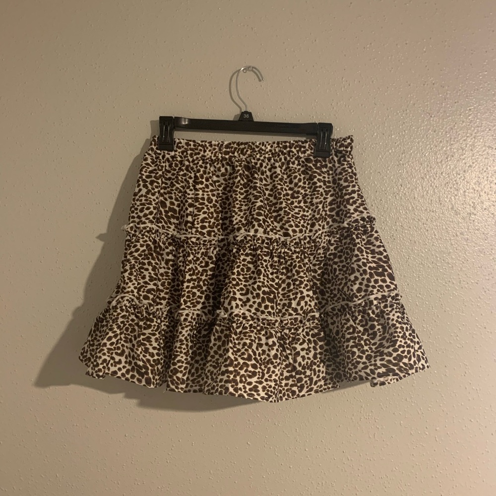 Cheetah mini skirt